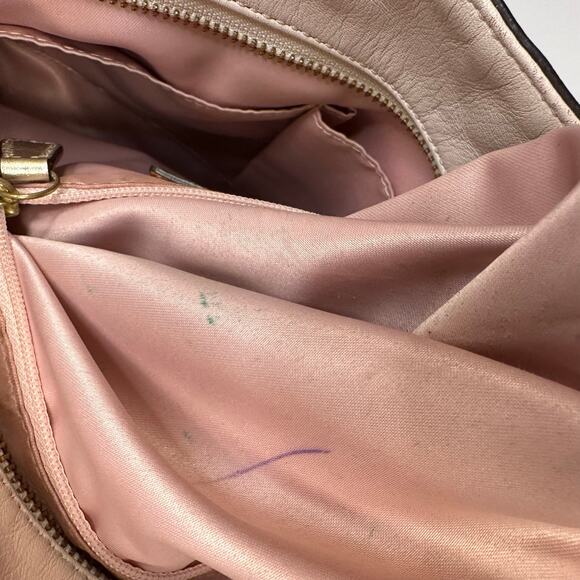 Coach Alexandra Tote Cream Leather with Gold Trim Purse Shoulder Bag Shopper - Picture 12 of 13